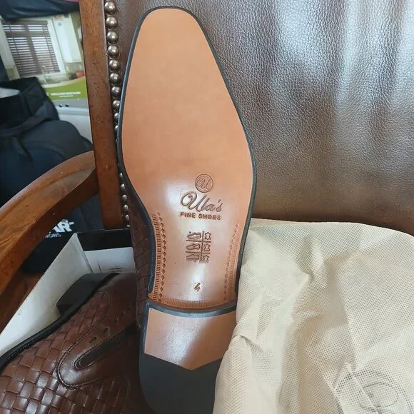 Mens embossed leather formal shoes. - Picture 5 of 8